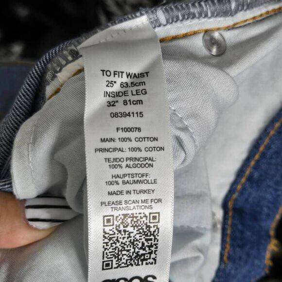 Asos Women's Two Toned Jeans Size 25 New - Picture 8 of 8